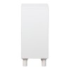 Κομοδίνο Emersi pakoworld MDF σε λευκή απόχρωση 40x32x70εκ
