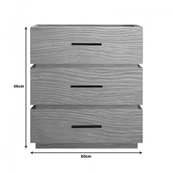 Κομοδίνο Sonlen pakoworld mdf σε oak απόχρωση 60x40x66εκ