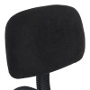 Καρέκλα ρεσεψιόν Icina pakoworld ύφασμα σε μαύρη απόχρωση 58x54x102-123εκ