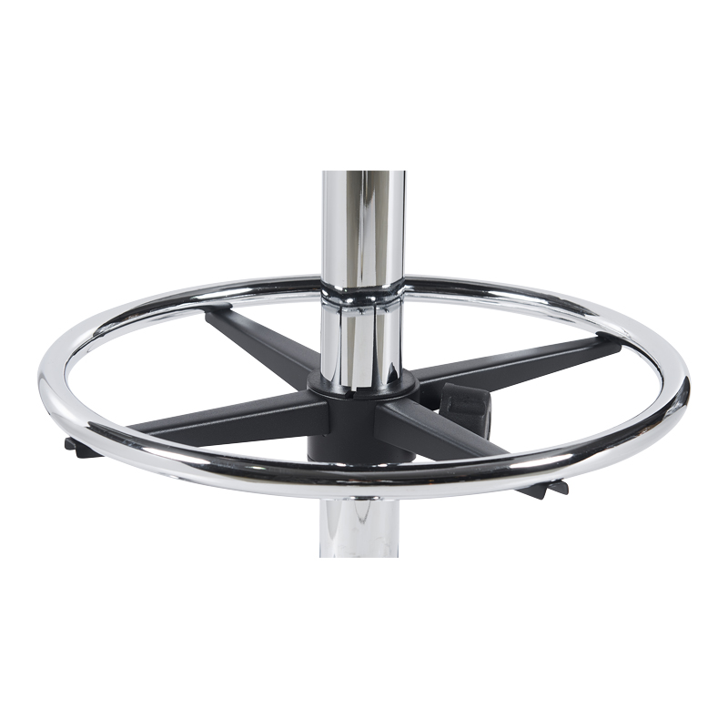 Καρέκλα ρεσεψιόν Icina pakoworld ύφασμα σε μαύρη απόχρωση 58x54x102-123εκ