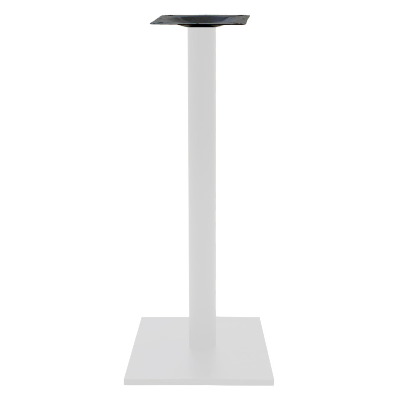 Βάση τραπεζιού bar Staid  pakoworld μεταλλική λευκή-μαύρη 40x40x94εκ