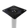 Βάση τραπεζιού bar Staid  pakoworld μεταλλική λευκή-μαύρη 40x40x94εκ