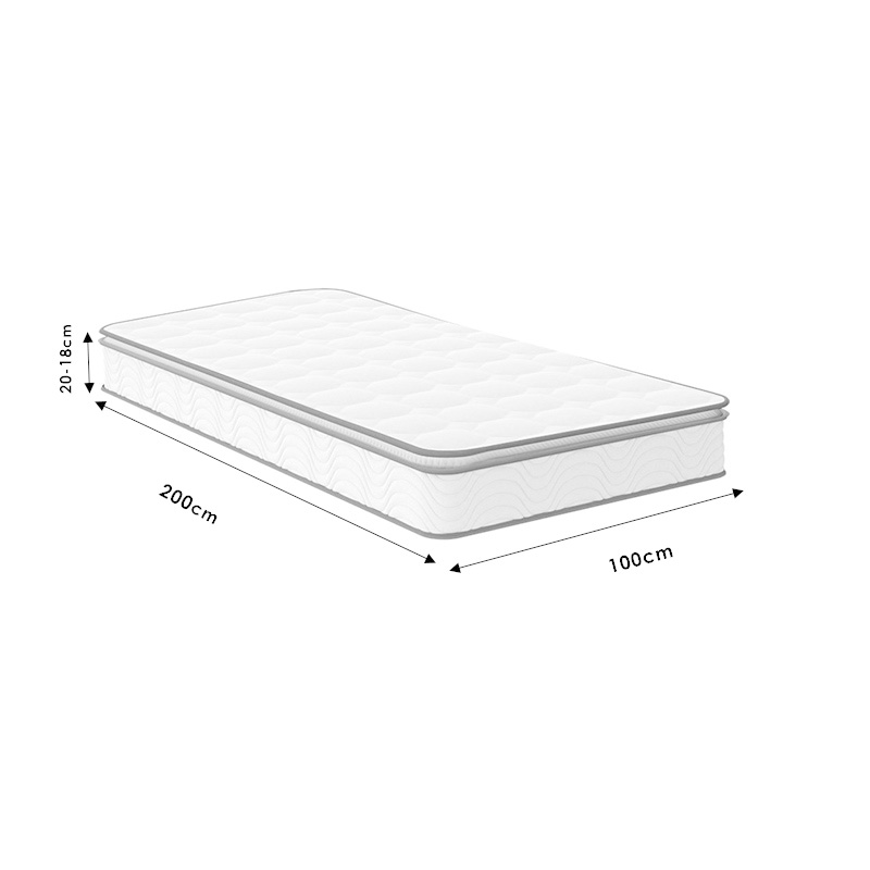 Στρώμα Perfecto pakoworld Continuous springs μονής όψης ανώστρωμα 22-24cm 100x200εκ
