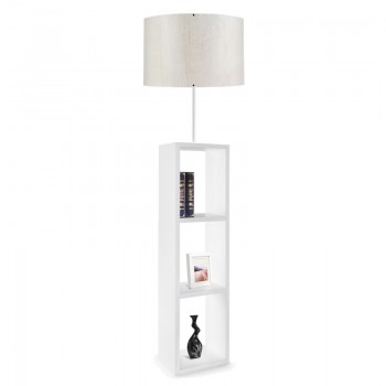 Φωτιστικό δαπέδου PWL-1100 pakoworld Ε27 λευκό Φ38x150εκ