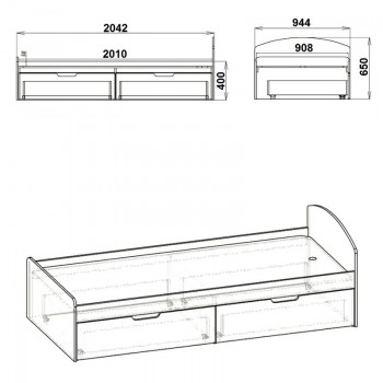 Κρεβάτι Regan pakoworld με αποθηκευτικό χώρο σε λευκή απόχρωση 90x200εκ