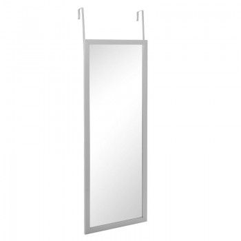 Καθρέπτης πόρτας PWD-0111 pakoworld polyresin-ασημί 34x1.7x94εκ