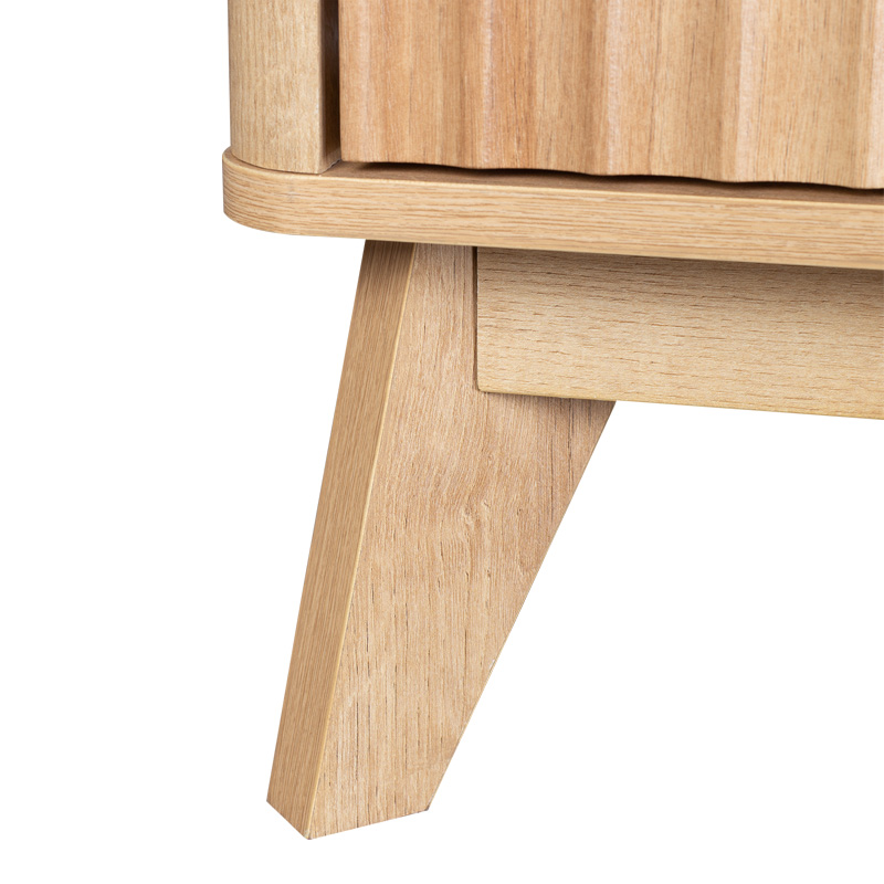 Τραπέζι σαλονιού Hamea pakoworld mdf σε φυσική απόχρωση 110x55,2x45εκ