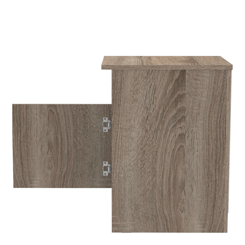 Κομοδίνο Galdi pakoworld σε sonoma truffle απόχρωση 40x45x60εκ