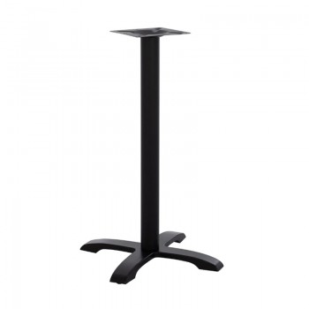 Βάση τραπεζιού Bar Steko pakoworld μεταλλική σε μαύρη απόχρωση 48x48x94εκ