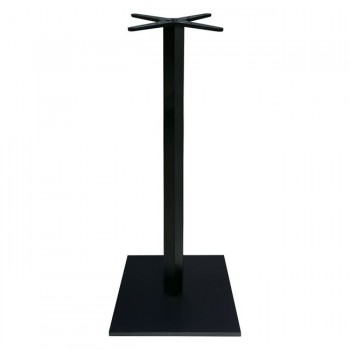 Βάση τραπεζιού Bar Cabanol pakoworld μεταλλική σε μαύρη απόχρωση 45x45x108εκ