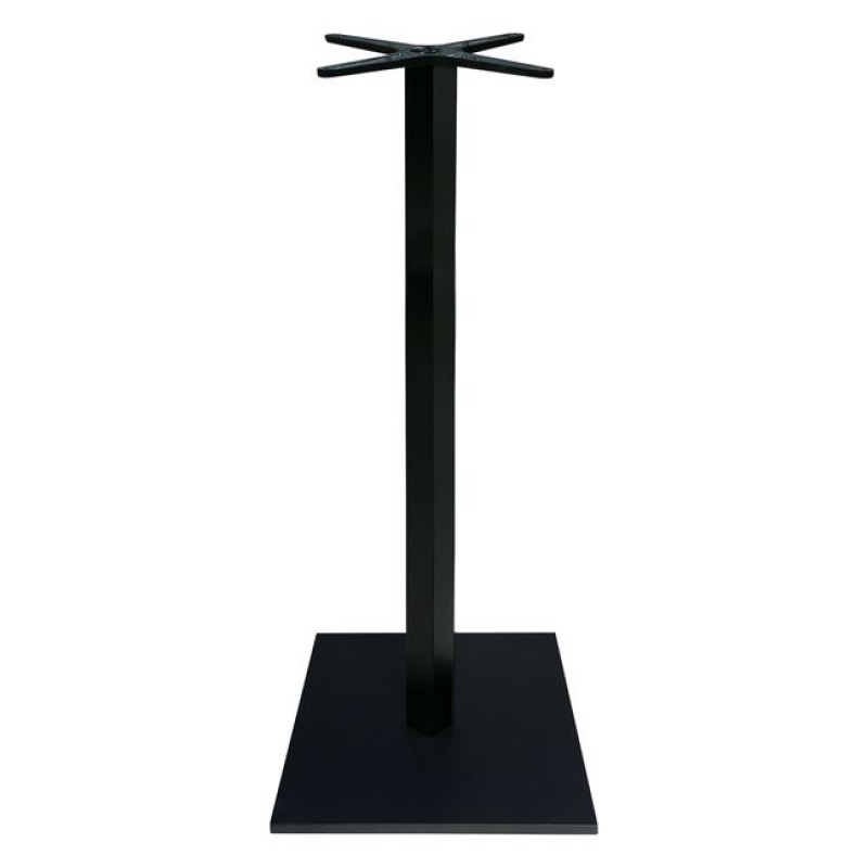 Βάση τραπεζιού Bar Cabanol pakoworld μεταλλική σε μαύρη απόχρωση 45x45x108εκ