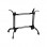Βάση τραπεζιού Basa pakoworld μεταλλική σε μαύρη απόχρωση 82x50x71εκ