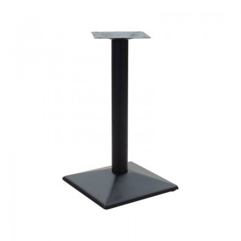 Βάση τραπεζιού Ova pakoworld μεταλλική σε μαύρη απόχρωση 40x40x72εκ