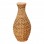 Βάζο Gucre I Inart ξύλο-rattan pe σε φυσική απόχρωση Φ30x70εκ