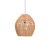Φωτιστικό οροφής Irden Inart rattan σε φυσική απόχρωση Φ50x40εκ