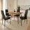 Τραπεζαρία Neve-Parker pakoworld σετ 5τμχ 120x80x75εκ