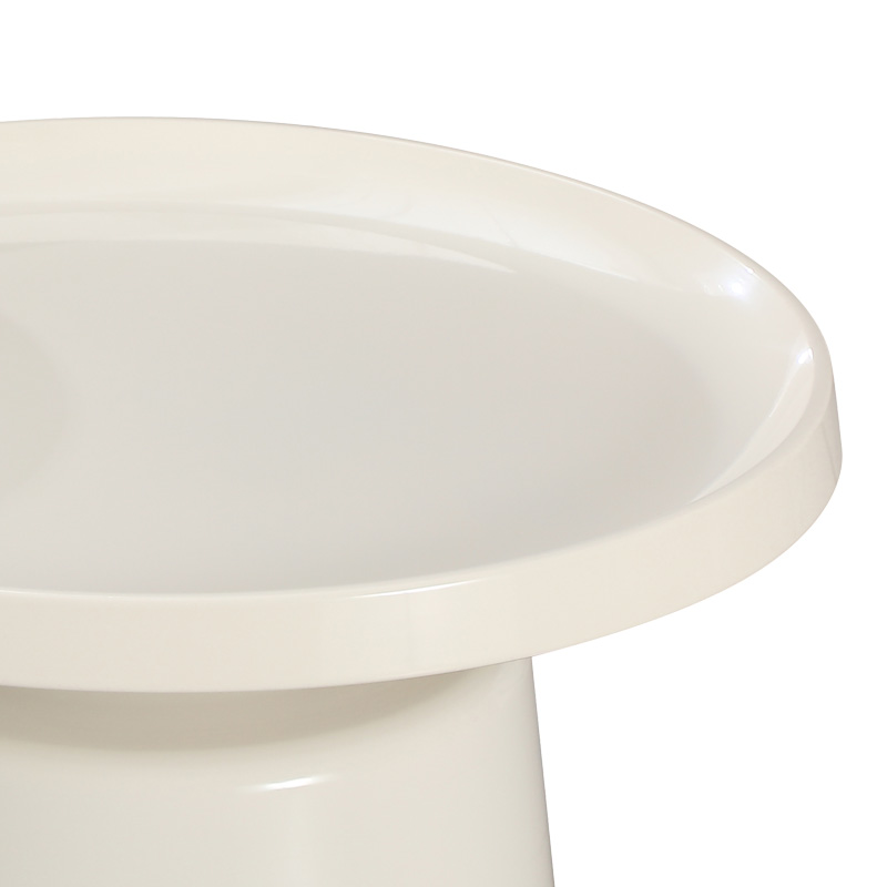 Τραπέζι σαλονιού Ginoze Inart μέταλλο σε λευκή απόχρωση Φ70x38εκ