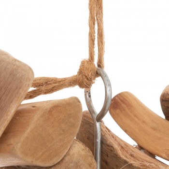 Διακοσμητικό τοίχου καρδιά Herea pakoworld σε φυσική απόχρωση 36x4.5x37εκ