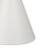 Βοηθητικό τραπέζι Coozlin Inart sintered stone σε απόχρωση λευκό μαρμάρου με λευκό μέταλλο Φ50x50εκ