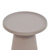 Βοηθητικό τραπέζι Ginoze Inart cappuccino μέταλλο Φ50x50εκ