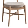 Καρέκλα Raudi pakoworld rubberwood σε φυσική-μπεζ απόχρωση 45.5x45.5x81εκ