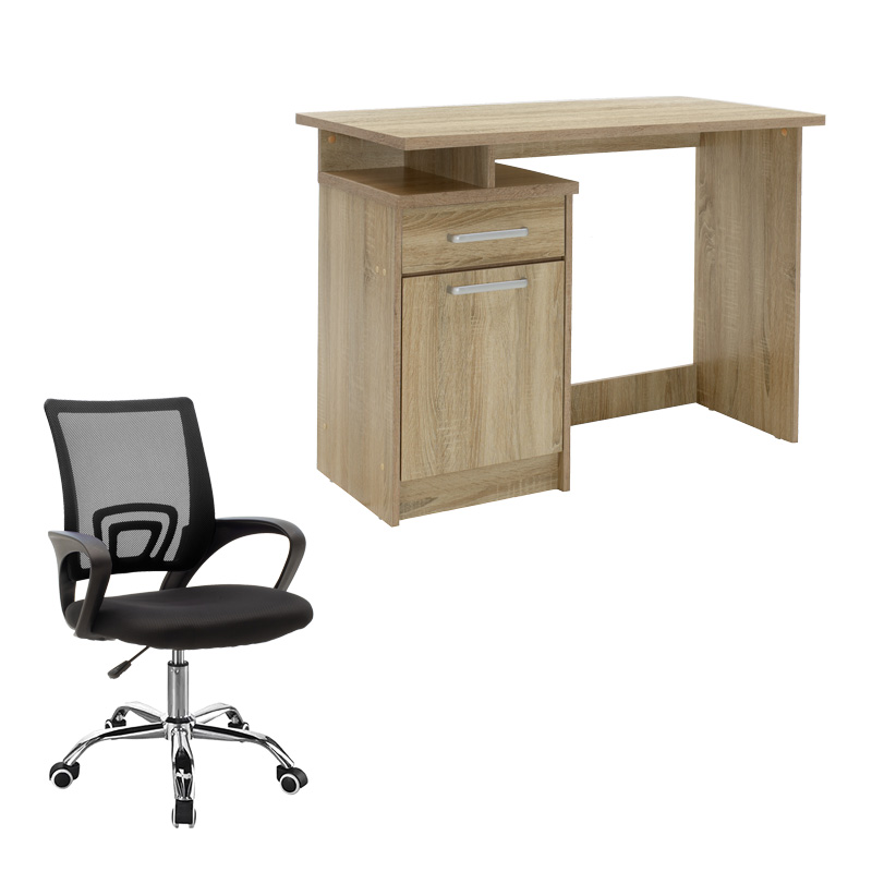 Φοιτητικό πακέτο επίπλων γραφείου Looney-Berto II pakoworld σετ 2 τμχ