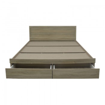 Κρεβάτι Olympus pakoworld με συρτάρι σε φυσική απόχρωση 160x200εκ