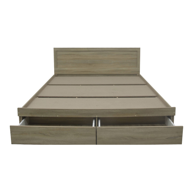 Κρεβάτι Olympus pakoworld με συρτάρι σε φυσική απόχρωση 160x200εκ