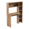 Γραφείο με βιβλιοθήκη Janson pakoworld σε oak απόχρωση 113.2x40x141.8εκ