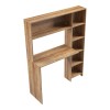 Γραφείο με βιβλιοθήκη Janson pakoworld σε oak απόχρωση 113.2x40x141.8εκ
