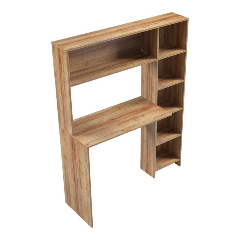 Γραφείο με βιβλιοθήκη Janson pakoworld σε oak απόχρωση 113.2x40x141.8εκ