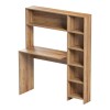 Γραφείο με βιβλιοθήκη Janson pakoworld σε oak απόχρωση 113.2x40x141.8εκ