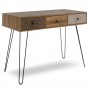 Κονσόλα Boho pakoworld καρυδί με μεταλλικά πόδια 100x50,5x74,5εκ