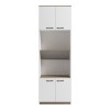 Ντουλάπα κουζίνας Rowan pakoworld σε λευκή-sonoma απόχρωση 60x42x182εκ