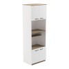 Ντουλάπα κουζίνας Rowan pakoworld σε λευκή-sonoma απόχρωση 60x42x182εκ