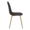 Τραπεζαρία Manka I-Bella pakoworld σετ 3τεμ σε sonoma truffle απόχρωση 80x80x77εκ