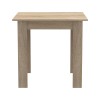Τραπεζαρία Manka I-Bella pakoworld σετ 3τεμ σε sonoma απόχρωση 80x80x77εκ