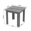 Τραπεζαρία Manka I-Bella pakoworld σετ 3τεμ σε sonoma απόχρωση 80x80x77εκ
