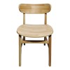 Καρέκλα Lumnia pakoworld rubberwood σε φυσική απόχρωση 46x50x76εκ