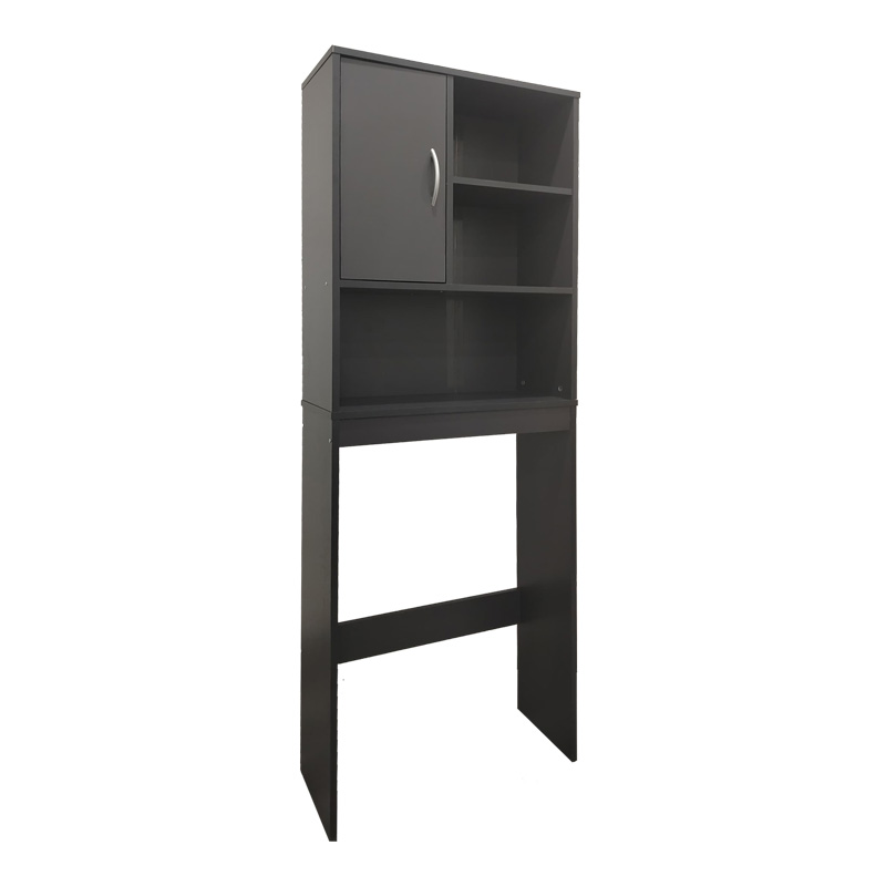 Έπιπλο πλυντηρίου Tazien pakoworld σε ανθρακί απόχρωση 60x24x168.5εκ