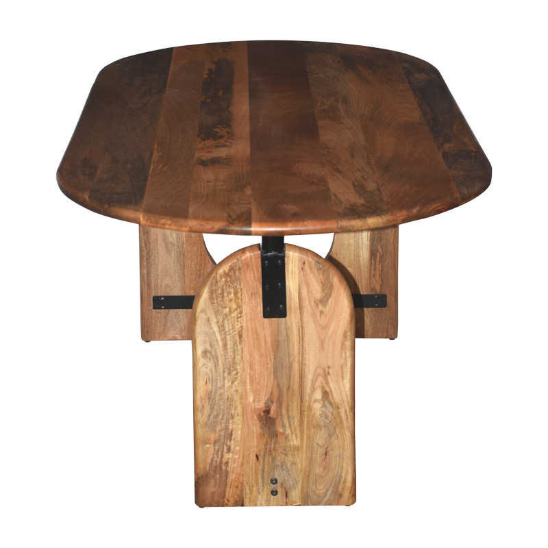 Τραπέζι Jenkou pakoworld mango ξύλο σε φυσική απόχρωση 180x90x76εκ