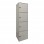 Ντουλάπι-στήλη Gabino pakoworld σε λευκή απόχρωση 40x39x158εκ