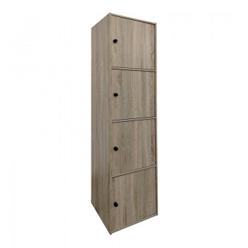 Ντουλάπι-στήλη Gabino pakoworld σε sonoma απόχρωση 40x39x158εκ