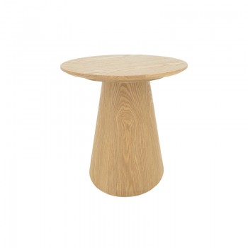 Τραπέζι σαλονιού Donda pakoworld mdf σε sonoma απόχρωση Φ60x40εκ