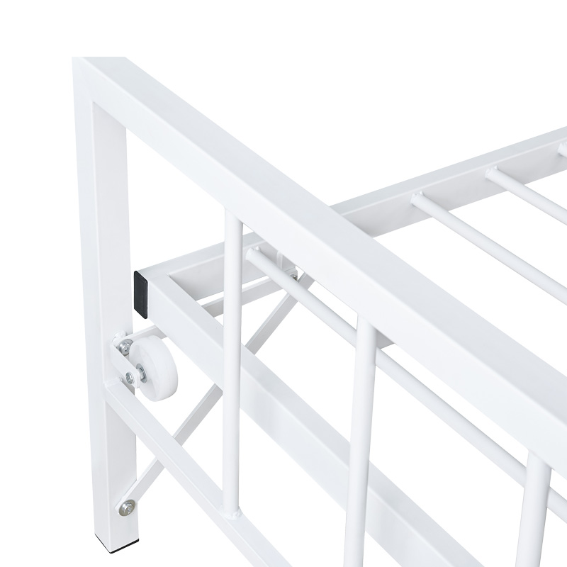 Κρεβάτι-Καναπές Remmie pakoworld μέταλλο λευκό 90x190εκ