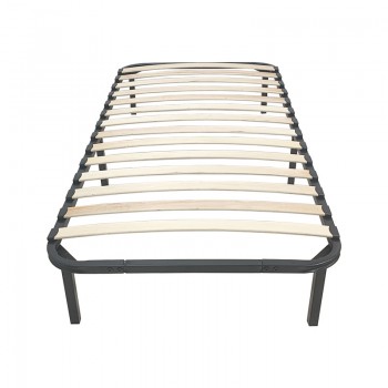 Σομιές μεταλλικός Amaso pakoworld σε μαύρη απόχρωση 90x190x28εκ