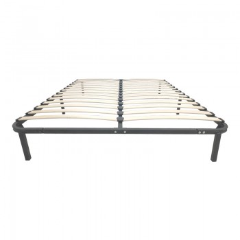 Σομιές μεταλλικός Amaso pakoworld σε μαύρη απόχρωση 160x200x28εκ