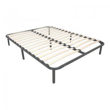 Σομιές μεταλλικός Amaso pakoworld σε μαύρη απόχρωση 160x200x28εκ