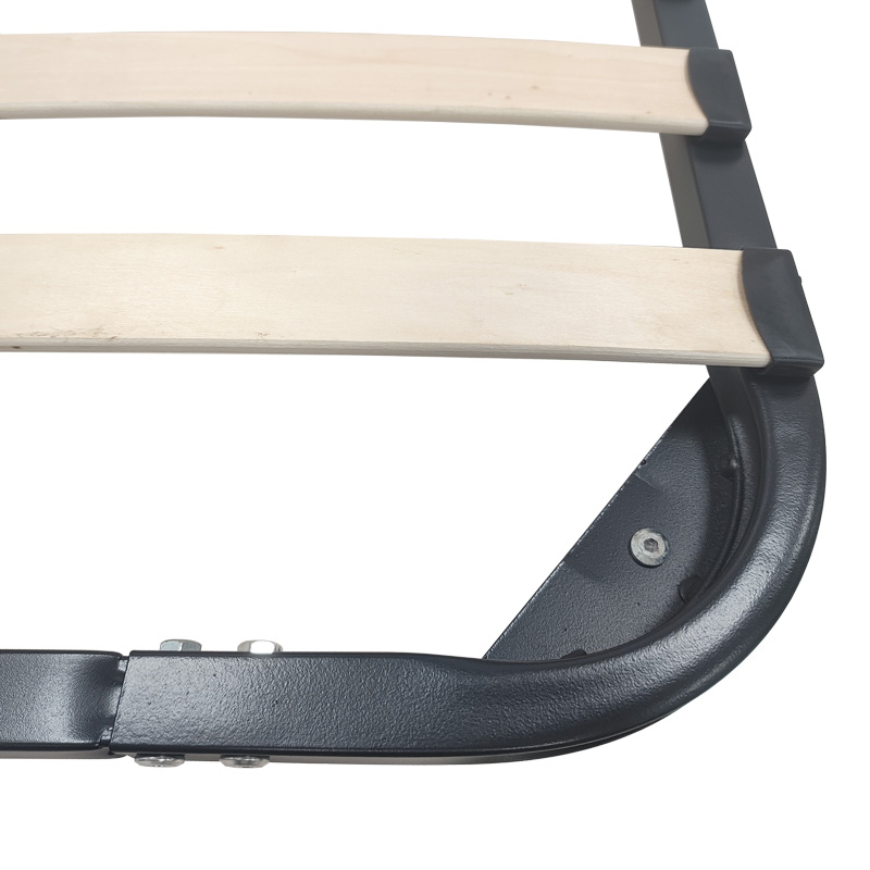 Σομιές μεταλλικός Amaso pakoworld σε μαύρη απόχρωση 160x200x28εκ