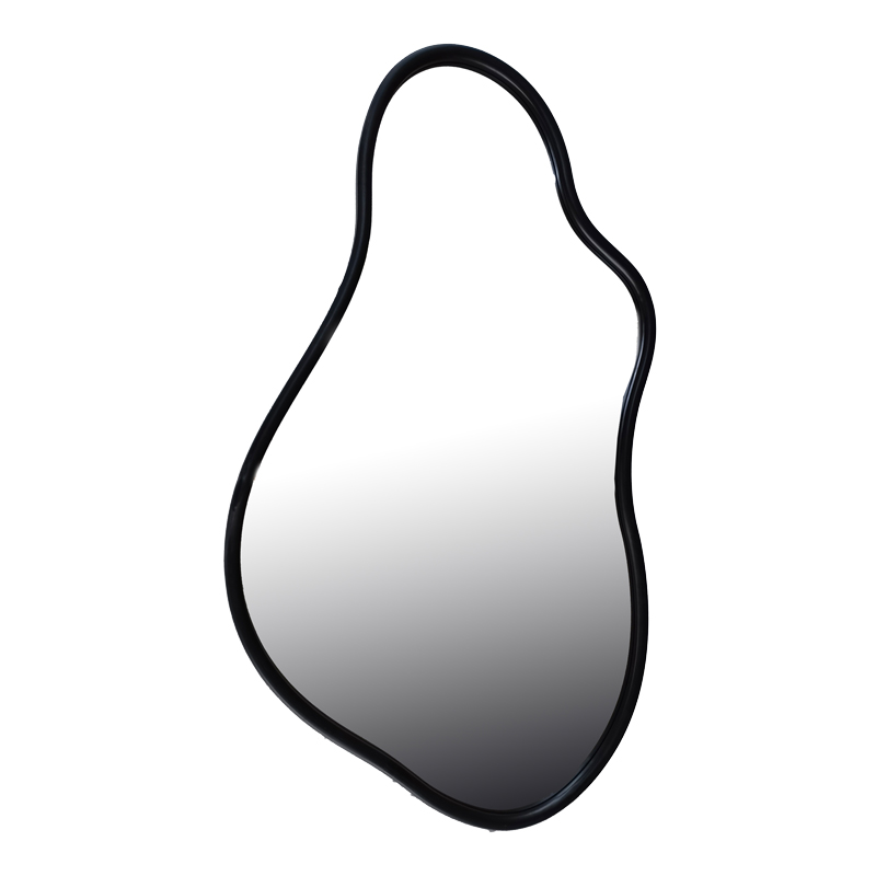 Καθρέπτης Decorde Inart ξύλο σε μαύρη απόχρωση 90x3.5x150εκ